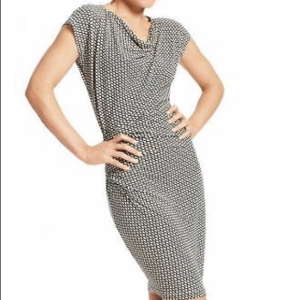 CAbi Cowl Ruched Dress